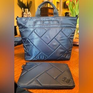 New, Never Used Lug Tenor Crossbody Indigo Tag Removed Placed in Bag plus Pouch